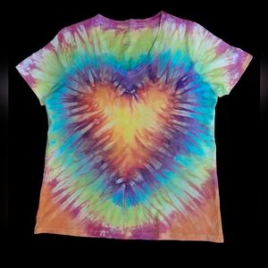 Women's VNeck Hand Dyed Tee S